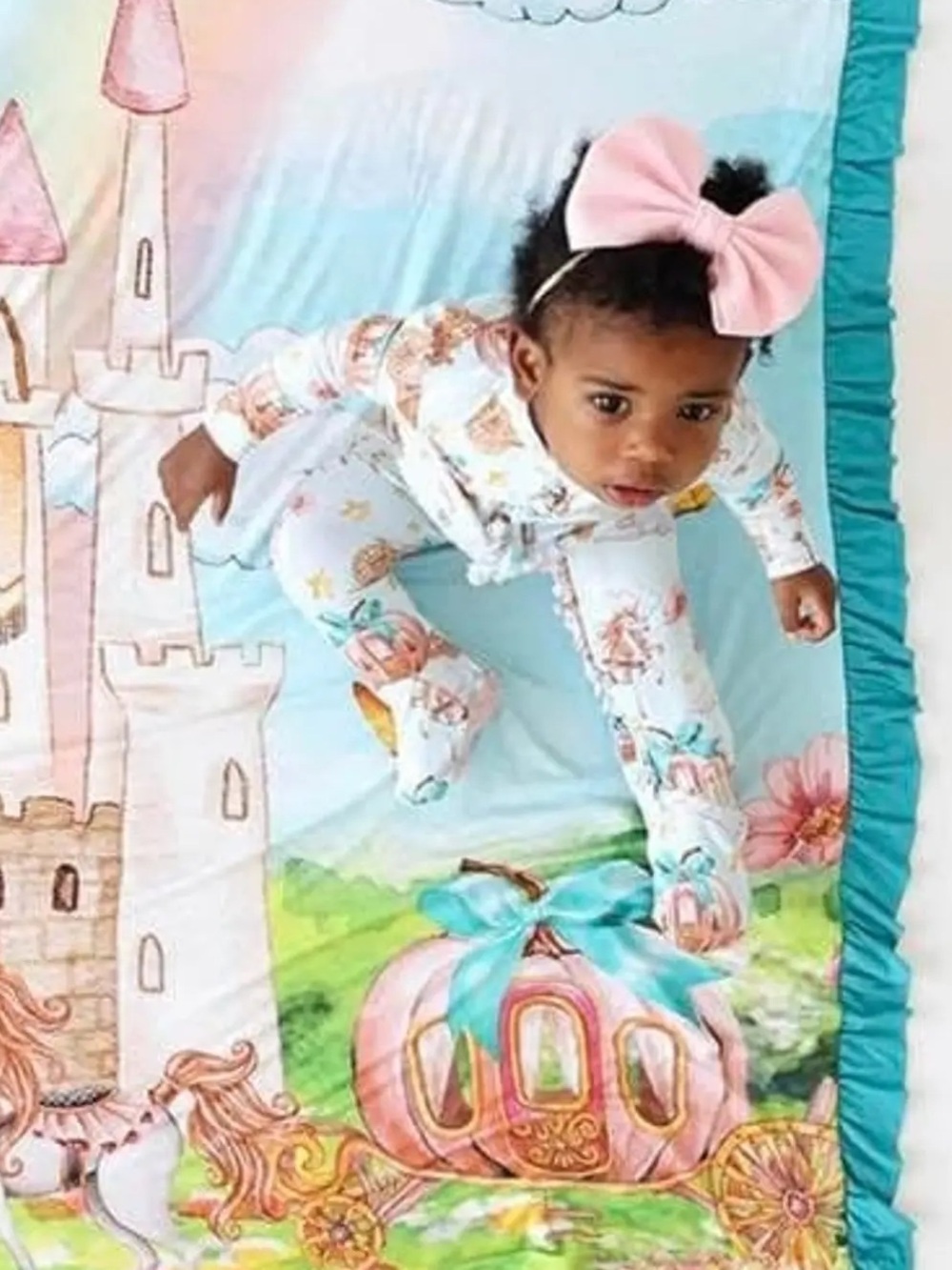 Posh Peanut Margaret Princess Pumpkin Castle Convertible One Piece Sleeper